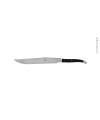Couteau à pain, en ébène, mitres inox, finition satinée