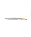 Couteau à pain, en genévrier, mitres inox, finition satinée