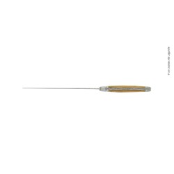 Couteau à pain, en genévrier, mitres inox, finition satinée