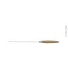 Couteau à pain, en genévrier, mitres inox, finition satinée