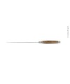Couteau à pain, en thuya, mitres inox, finition satinée