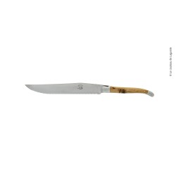 Couteau à pain de Laguiole, en genévrier mitres inox