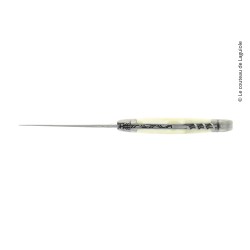 Couteau pliant 2 pièces en os