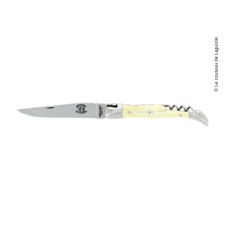 Couteau pliant 2 pièces en os