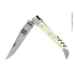 Couteau pliant 2 pièces en os