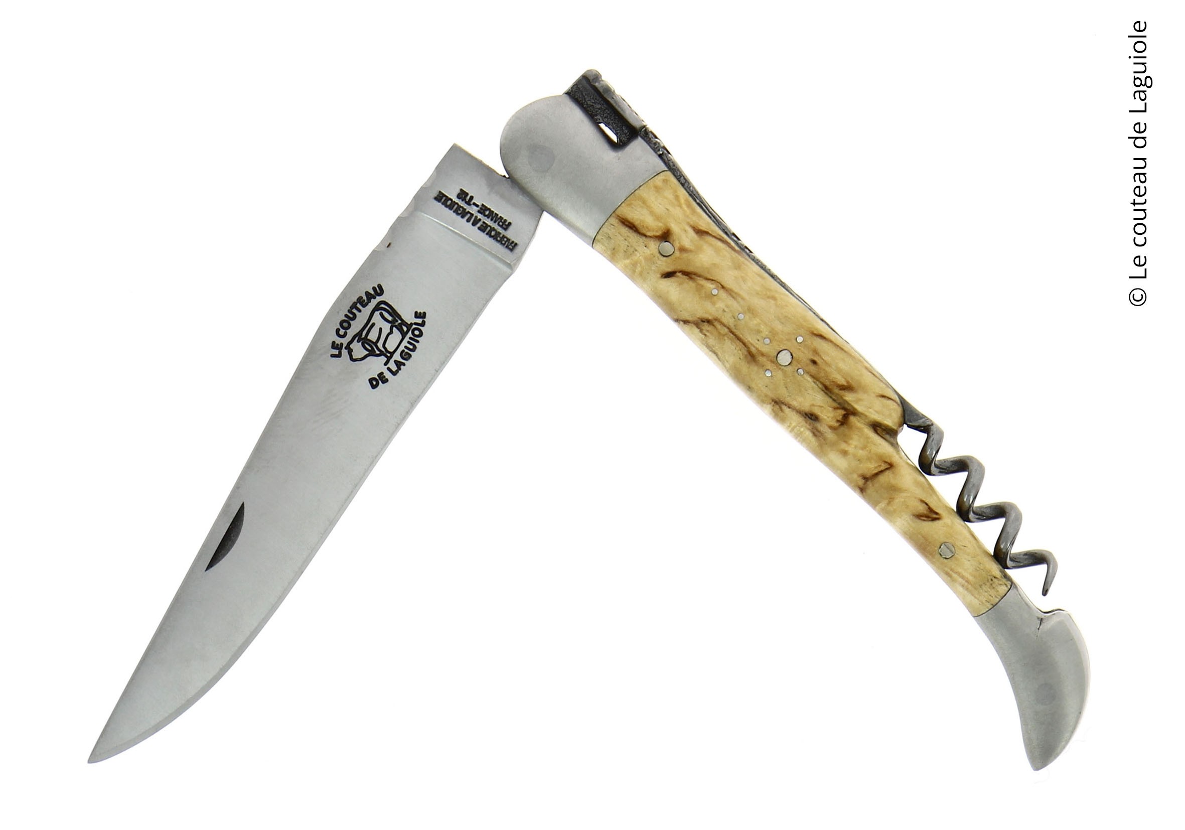 Couteau pliant 2 pièces en bouleau