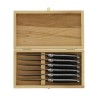 Coffret de 6 couteaux de table de Laguiole, ébène