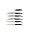 Coffret de 6 couteaux de table de Laguiole, ébène